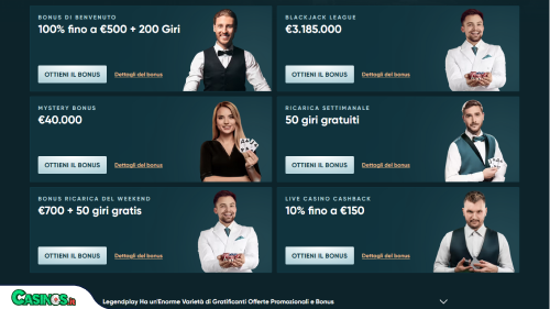 LegendPlay Casino Bonus
