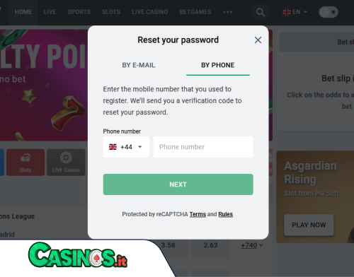 LeonBet Casino problema di accesso