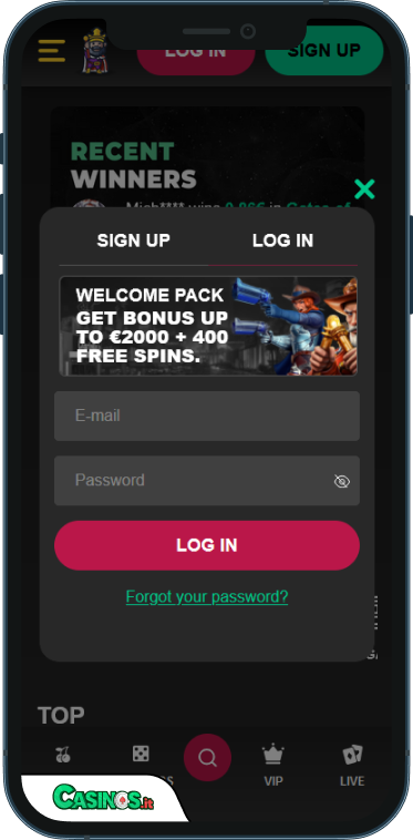 LordSpin Casino Accesso
