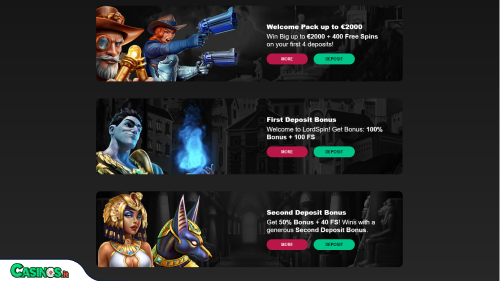 LordSpin Casino bonus