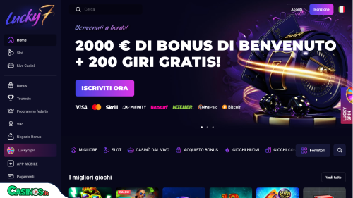 Lucky7even Casino breve recensione