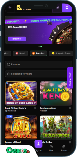 LuckyHour Casino app mobile