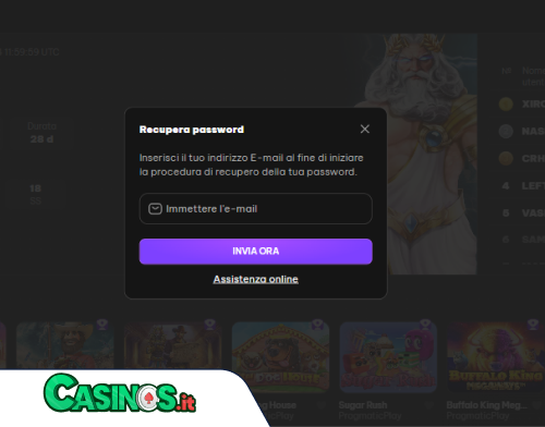 LuckyHour Casino problema di accesso