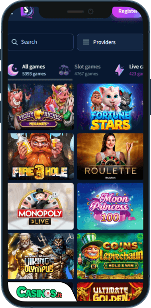 Lunarspins Casino app mobile