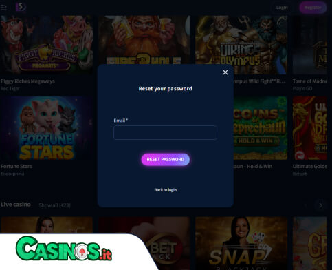 Lunarspins Casino problema di accesso