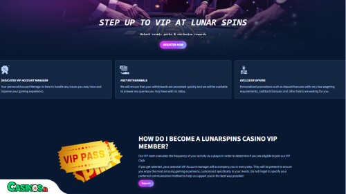 Lunarspins Casino vip