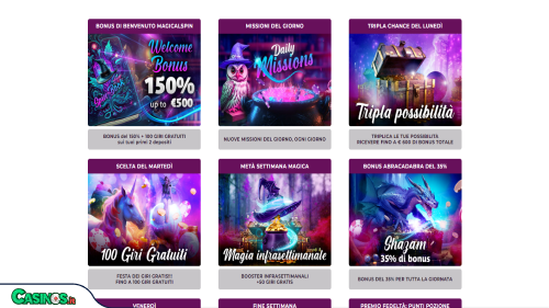 Magical Spin Casino Bonus