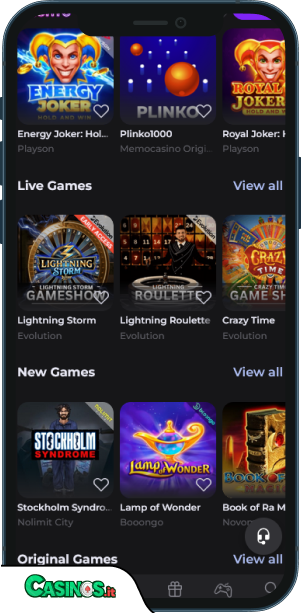 Memo Casino app mobile