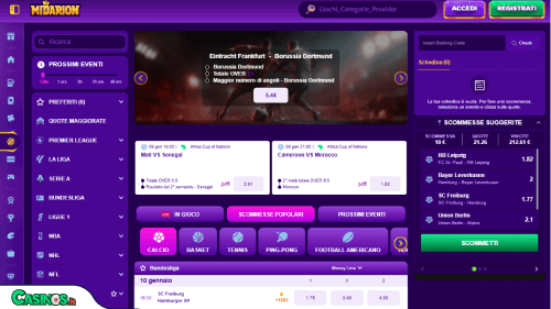 Midarion Casino Sport