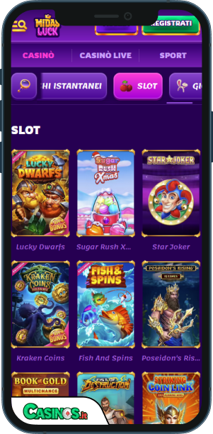MidasLuck Casino app mobile