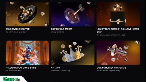 Monkey Tilt Casino Bonus