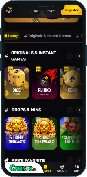 Monkey Tilt Casino app mobile
