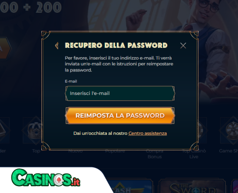 MonsterWin Casino problema di accesso