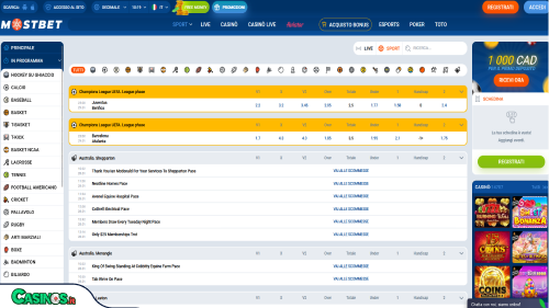 MostBet Casino Sport