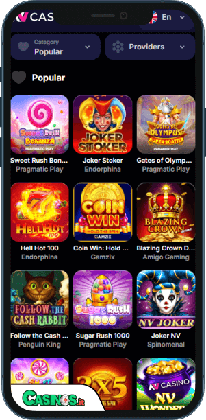 NV Casino app mobile
