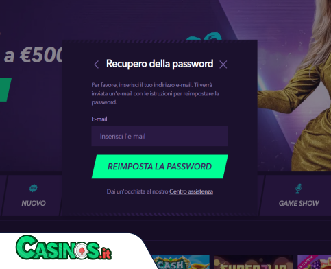 NaoBet Casino problema di accesso