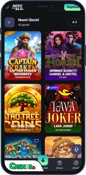 NeedForSlots Casino app mobile