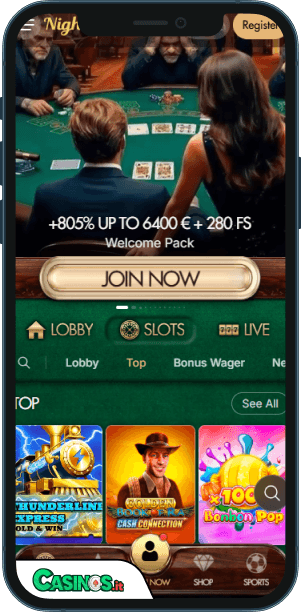 Night Luck Casino app mobile