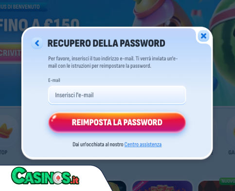 Nomini Casino problema di accesso