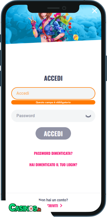 OhMySpins Casino Accesso