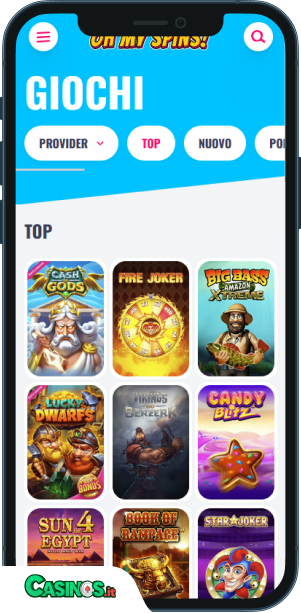 OhMySpins Casino app mobile