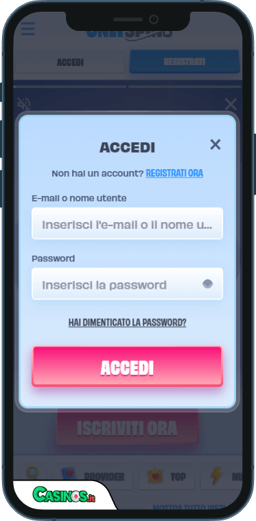 OnlySpins Casino Accesso