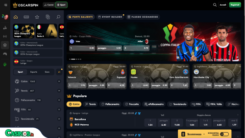 OscarSpin Casino Sport