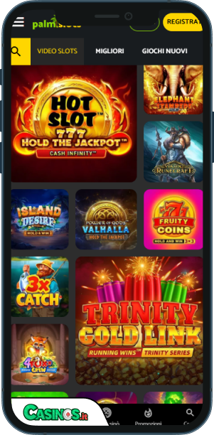 Palmslots Casino app mobile