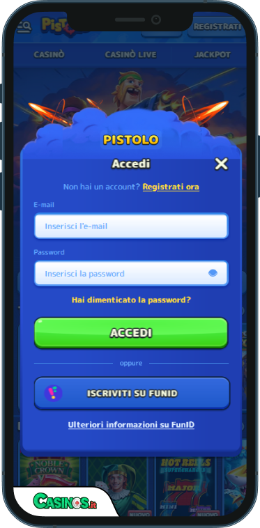 Pistolo Casino Accesso