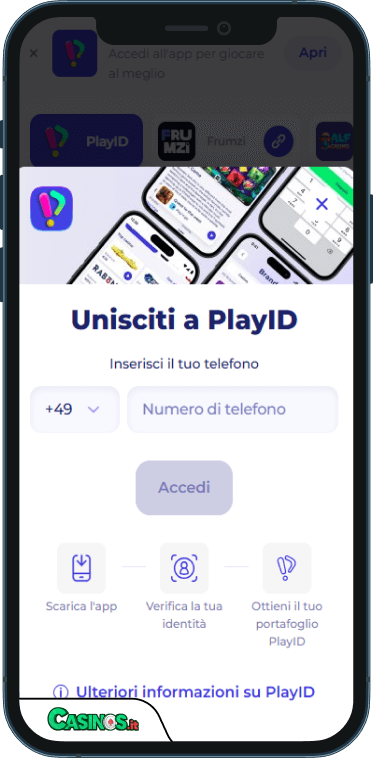 PlayID Casino Accesso