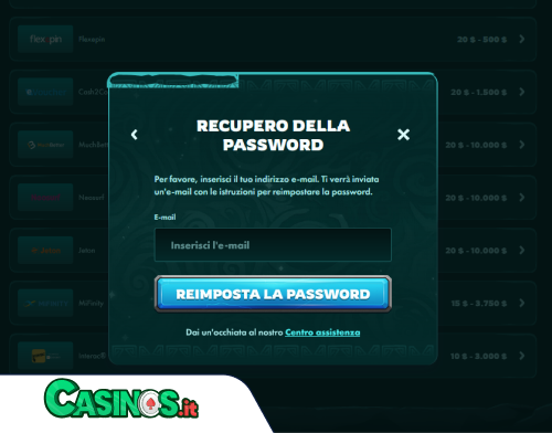 Playio Casino problema di accesso