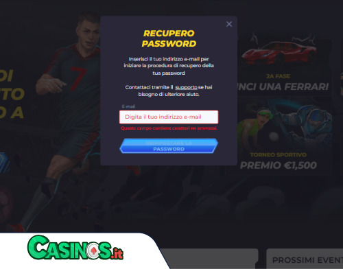 PowBet Casino problema di accesso