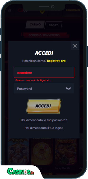 QuickWin Casino Accesso