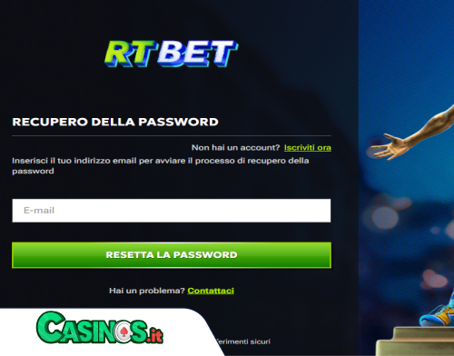 RTBetCasino problema di accesso