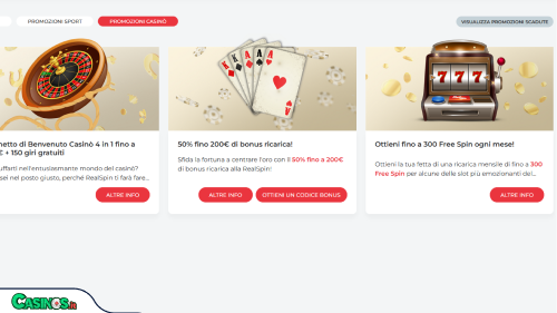 RealSpin Casino bonus
