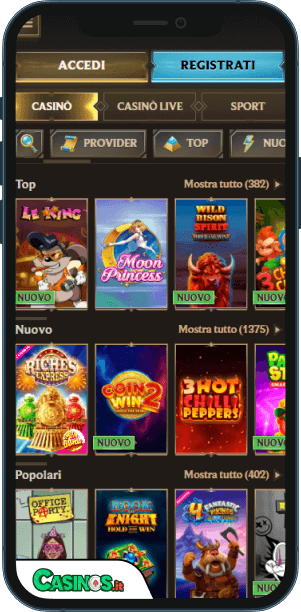 Realz Casino app mobile