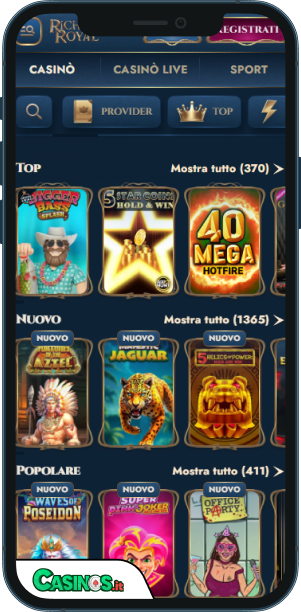 Rich Royal Casino app mobile