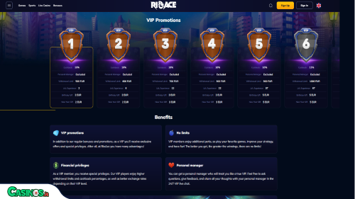 RioAce Casino vip