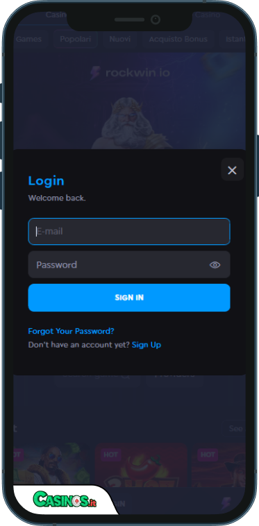RockWin Casino Accesso