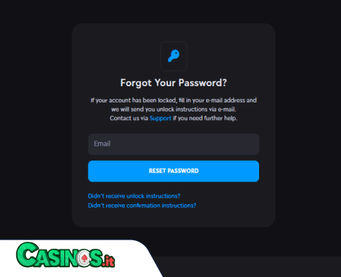 RockWin Casino problema di accesso