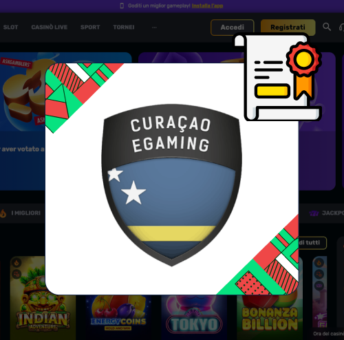 Rocket Play Casino licenza
