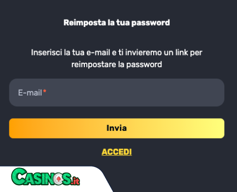 Rocket Play Casino problema di accesso