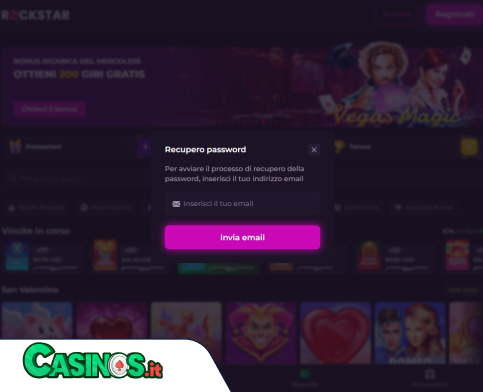 Rockstar Casino problema di accesso