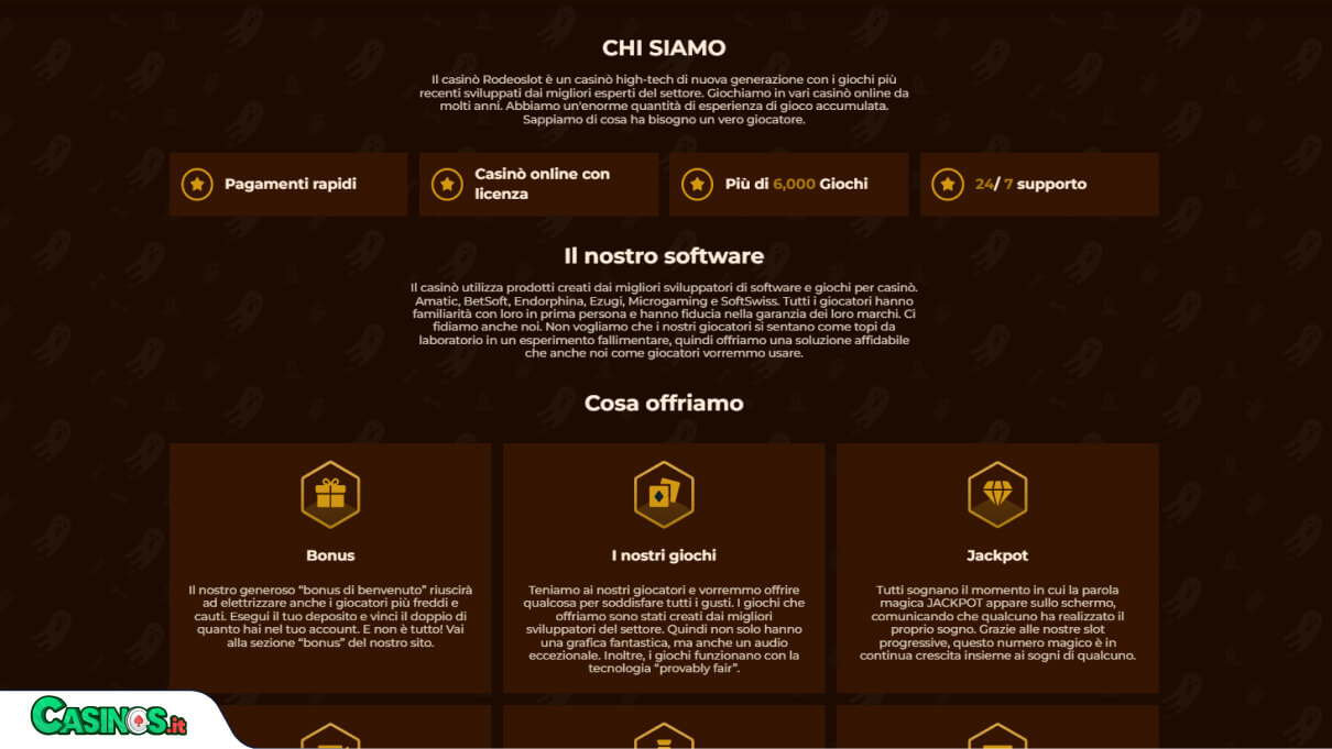 RodeoSlot Casino Supporto