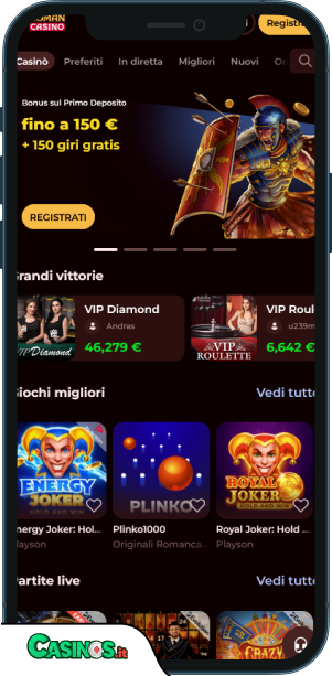 Roman Casino app mobile