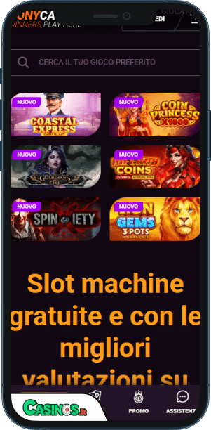 RonyCasino Casino app mobile
