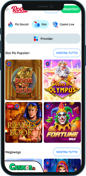 Rooli Casino app mobile