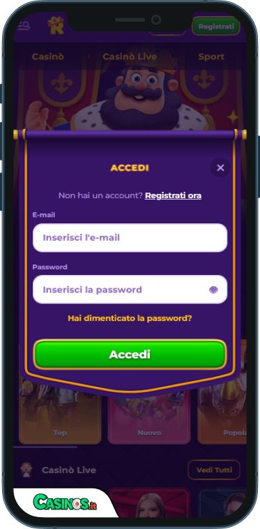 RoyalGame Casino Accesso
