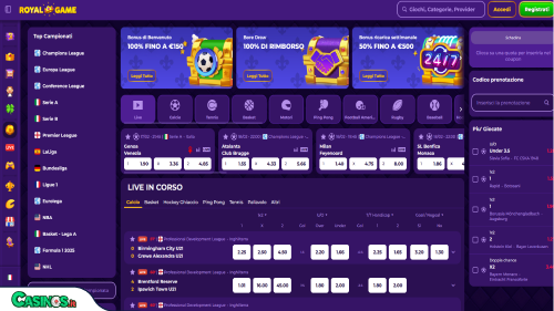 RoyalGame Casino Sport