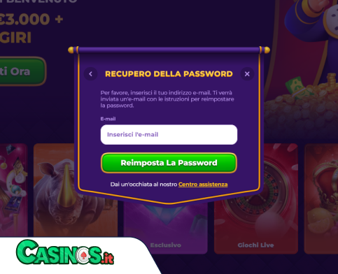 RoyalGame Casino problema di accesso
